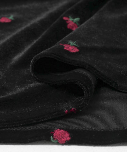 刺繡絲絨抹胸