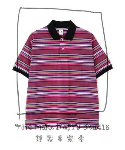 The Make Happy Studio/ザメイクハッピーストゥディオ/BODER POLO SHIRTS