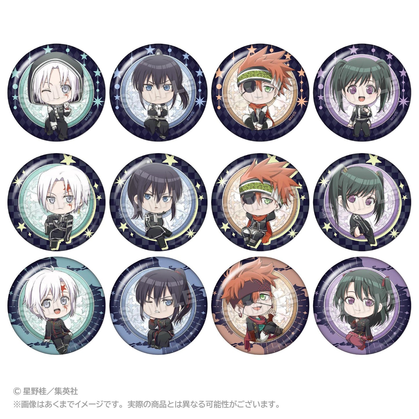 D.Gray-man（驅魔少年） まるまどver.系列 徽章 BOX裝（12個入）