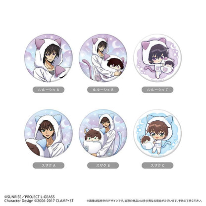 コードギアス 反逆のルルーシュ（叛逆的魯路修） 閃粉徽章 くるみパジャマ Ver. 【完整BOX／6個裝】