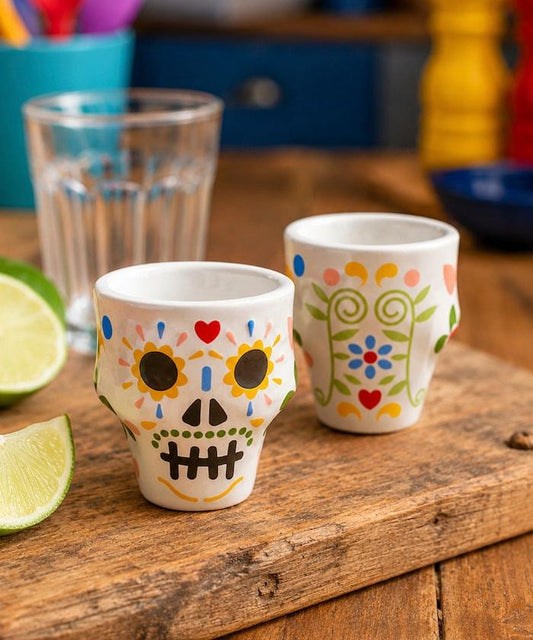 Sugar Skull Shot Glasses
