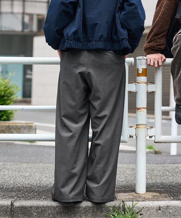 褶皺 闊腿褲