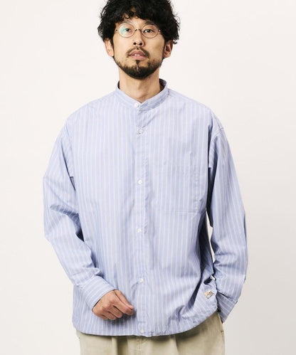 FREAK'S STORE for BEACH & FES 府綢 抽繩 立領襯衫