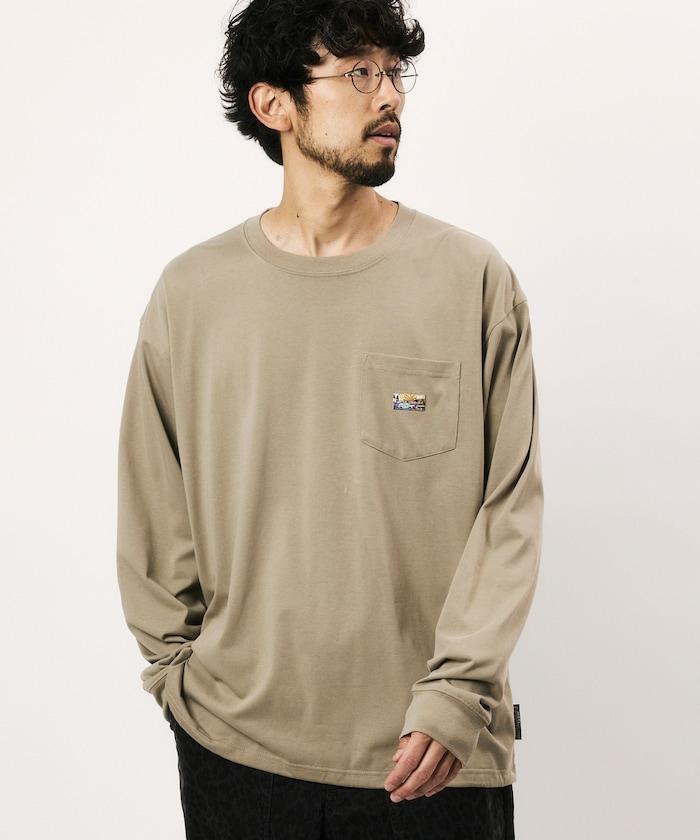 FREAK'S STORE for BEACH & FES 寬鬆版型 單點Logo 抽繩 長袖T恤