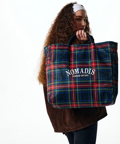 SAC2/16 NOMADIS SAC2 16mm 格紋 雙面托特包