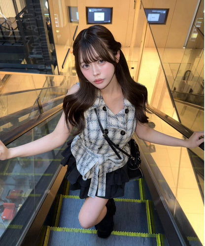 風衣式疊穿連衣裙