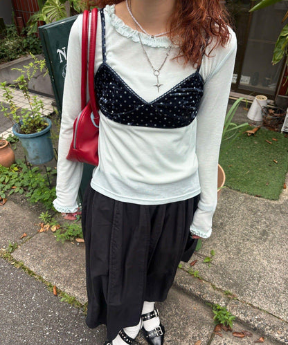 絲絨內衣式抹胸