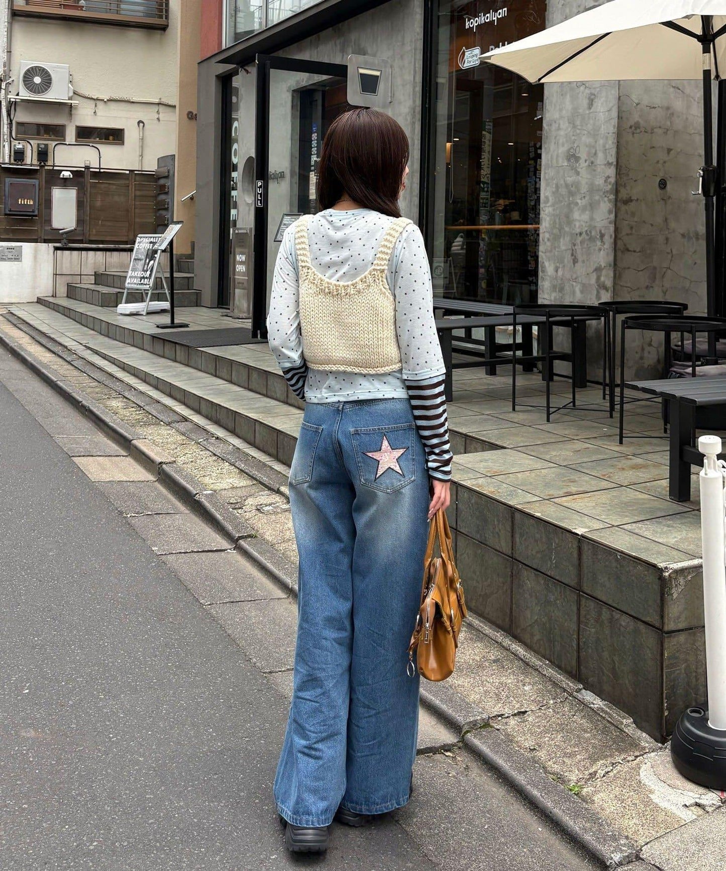 手工感針織背心