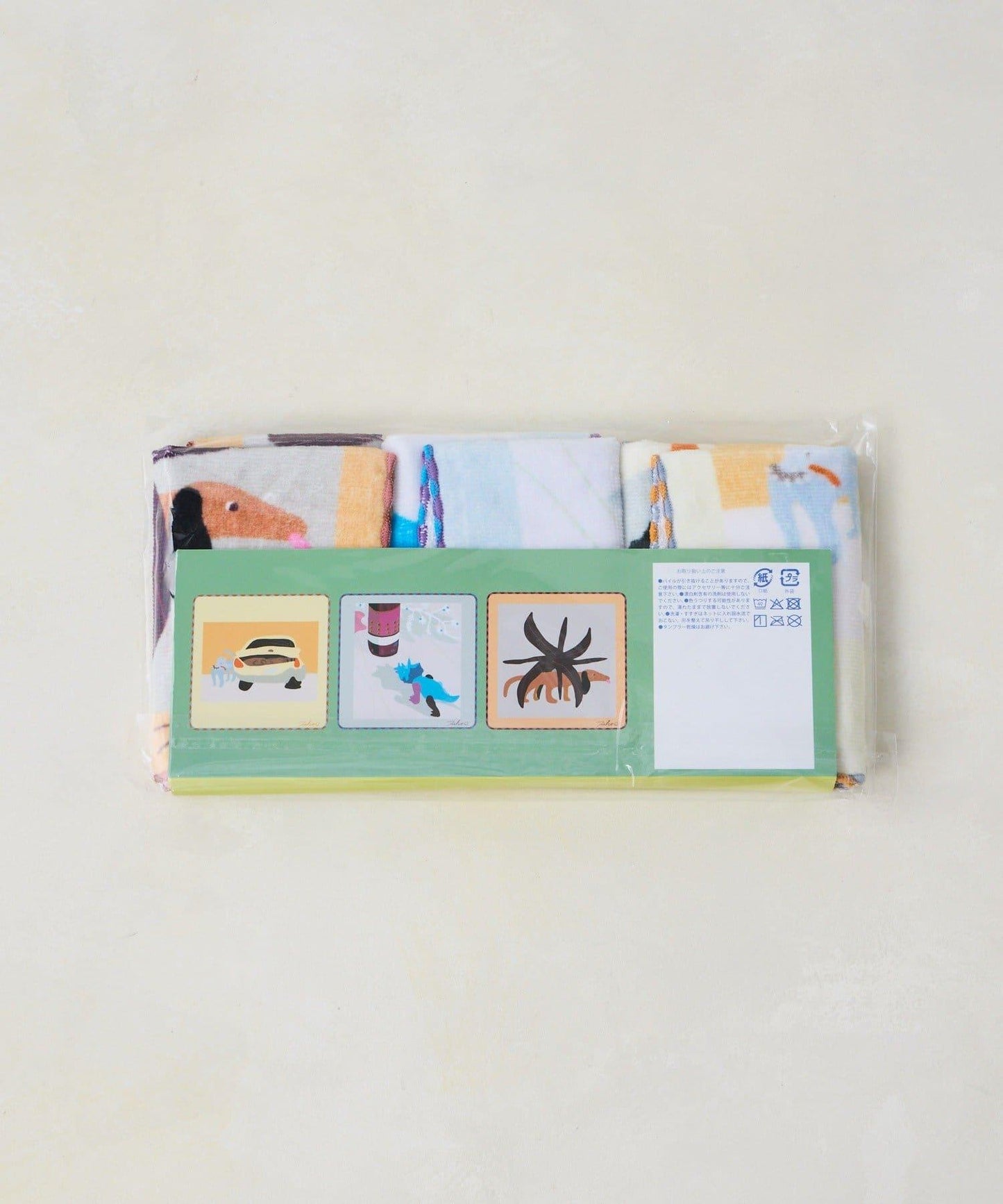 Takuro Matsui×ear 合作款手帕3件套 純棉