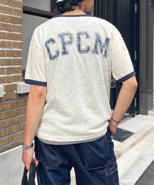 坦克背心套裝透明竹節棉橄欖球T恤
