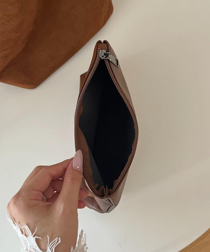 【附化妝包】麂皮托特包