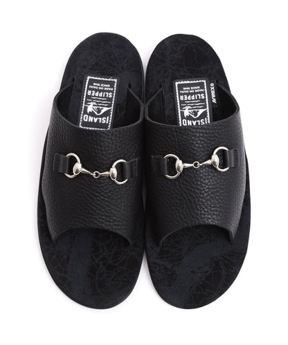 AVIREX×ISLAND SLIPPER MAP PATTERN BIT SLIDE SANDAL