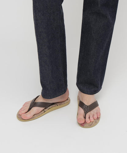 AVIREX×ISLAND SLIPPER MAP PATTERN TONG SANDAL