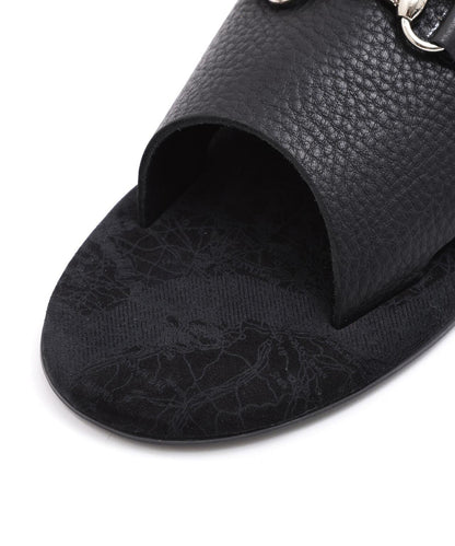 AVIREX×ISLAND SLIPPER MAP PATTERN BIT SLIDE SANDAL