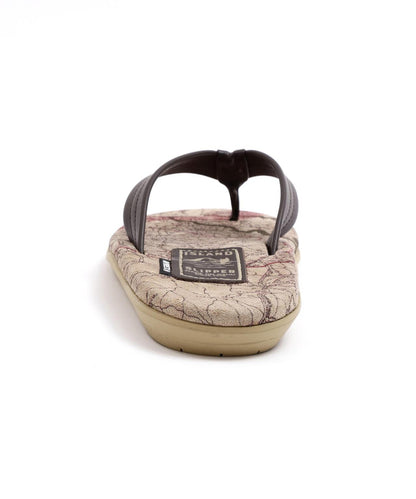 AVIREX×ISLAND SLIPPER MAP PATTERN TONG SANDAL