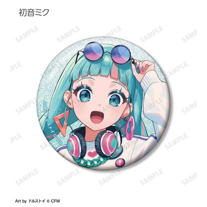 初音ミク（初音未來） 描き下ろし シティポップver. Art by ドルストイ 閃粉徽章 8個裝