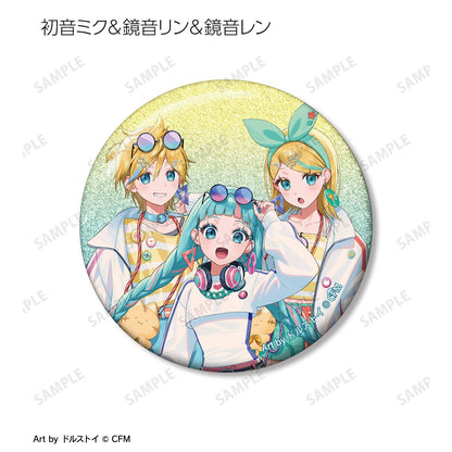 初音ミク（初音未來） 描き下ろし シティポップver. Art by ドルストイ 閃粉徽章 8個裝