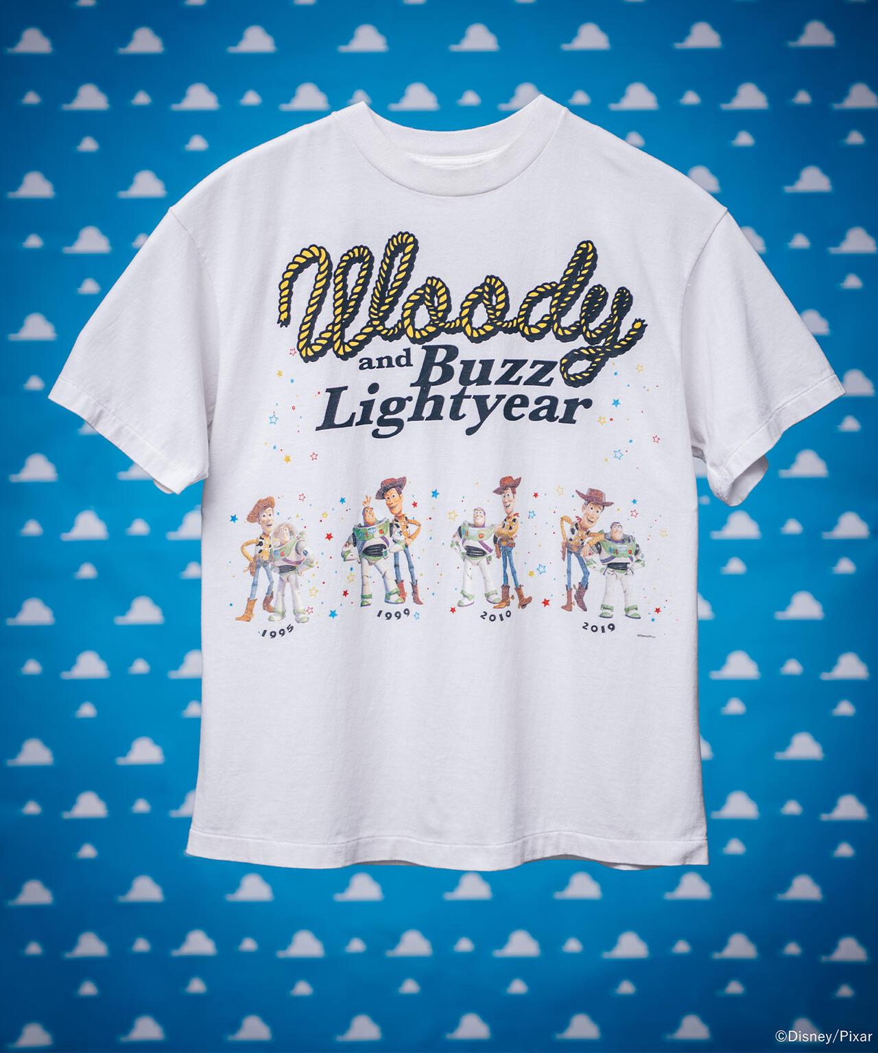 SAINT MICHAEL/セントマイケル/PIXAR_SS T-SHIRT/Woody&Buzz/WHITE