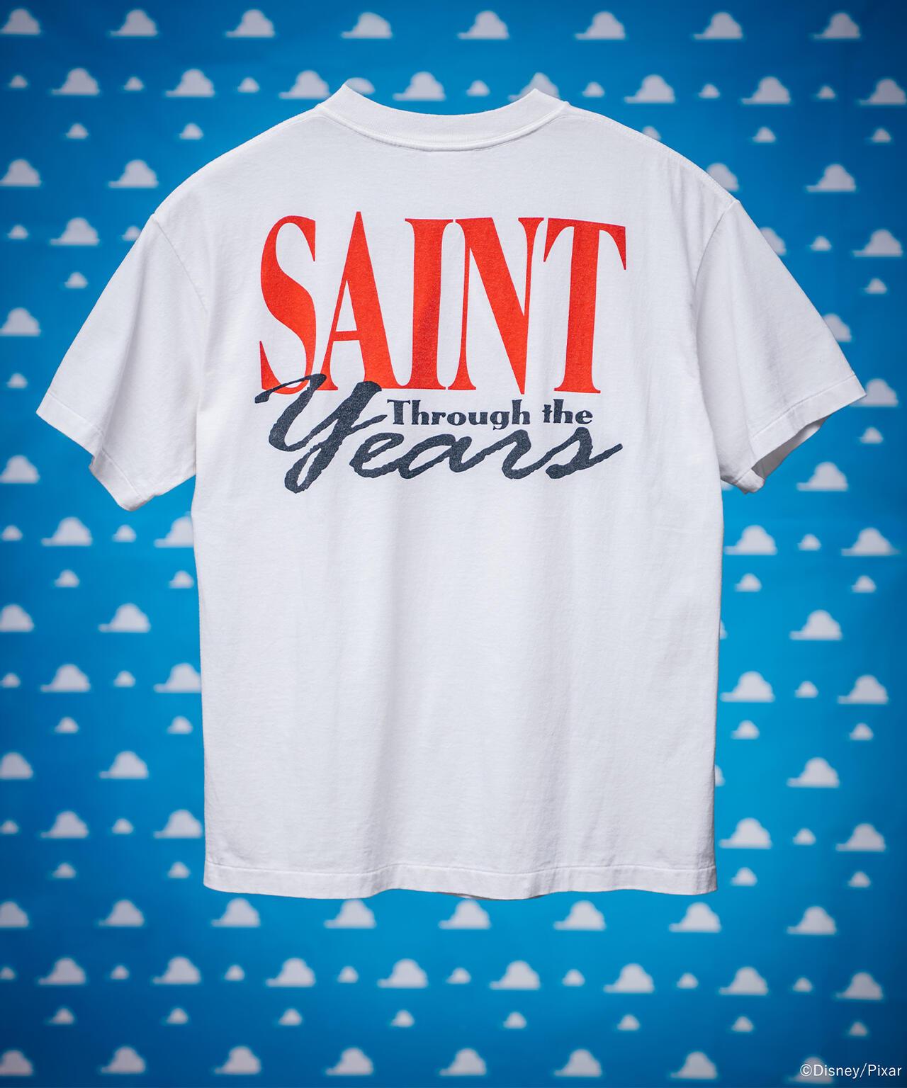 SAINT MICHAEL/セントマイケル/PIXAR_SS T-SHIRT/Woody&Buzz/WHITE
