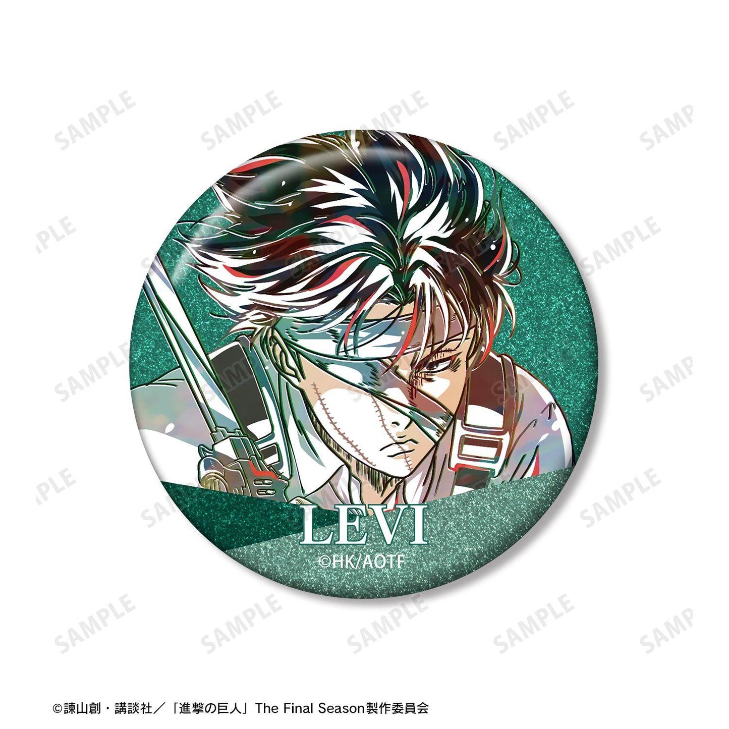 進擊的巨人（進擊的巨人） Ani-Art 第5彈 利威爾 閃光徽章2件套