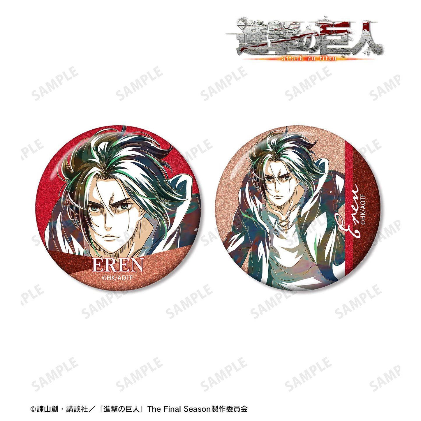 進擊的巨人（進擊的巨人） Ani-Art 第5彈 艾倫 閃光徽章2件套
