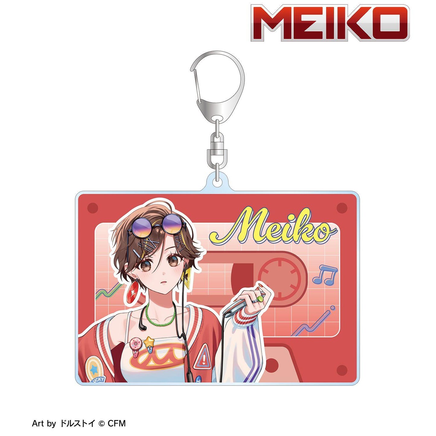 初音未來 描き下ろし MEIKO シティポップver. Art by ドルストイ BIG亞克力鑰匙扣