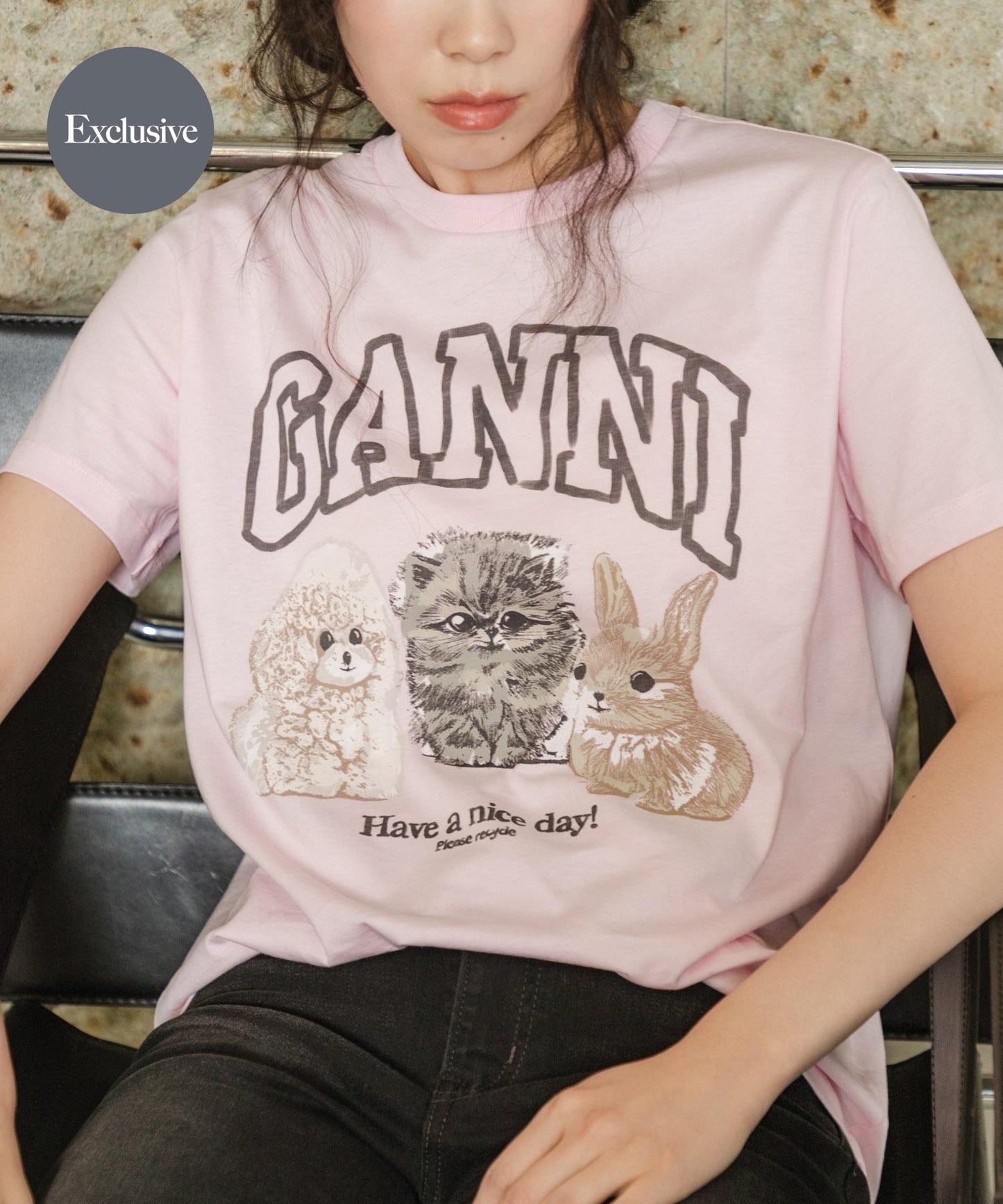 GANNI EXCLUSIVE RELAXED T-SHIRTS