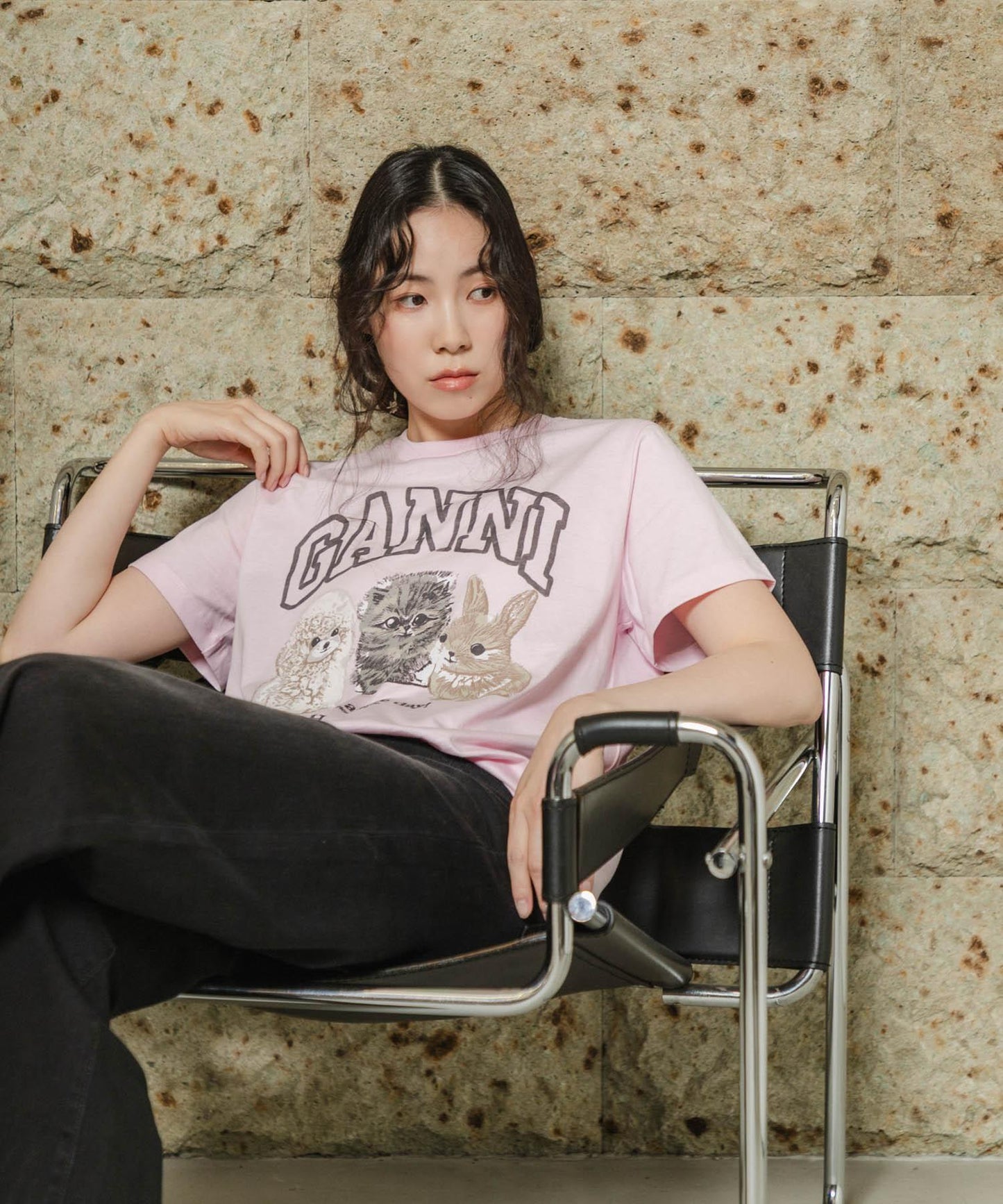 GANNI EXCLUSIVE RELAXED T-SHIRTS