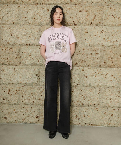 GANNI EXCLUSIVE RELAXED T-SHIRTS