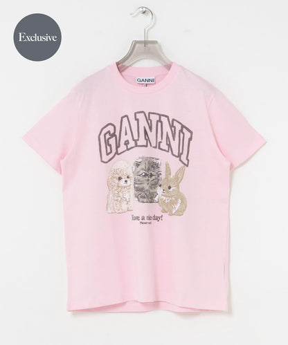 GANNI EXCLUSIVE RELAXED T-SHIRTS