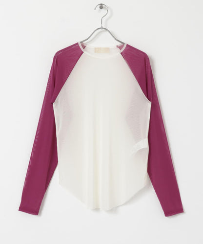 R JUBILEE SHEER NET BASEBALL T-SHIRTS