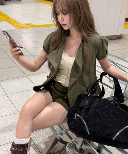 帶罩杯束身蕾絲吊帶背心
