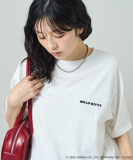 HELLO KITTY 矇眼漫畫印花T恤