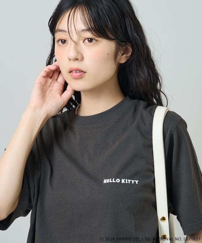 HELLO KITTY 矇眼漫畫印花T恤