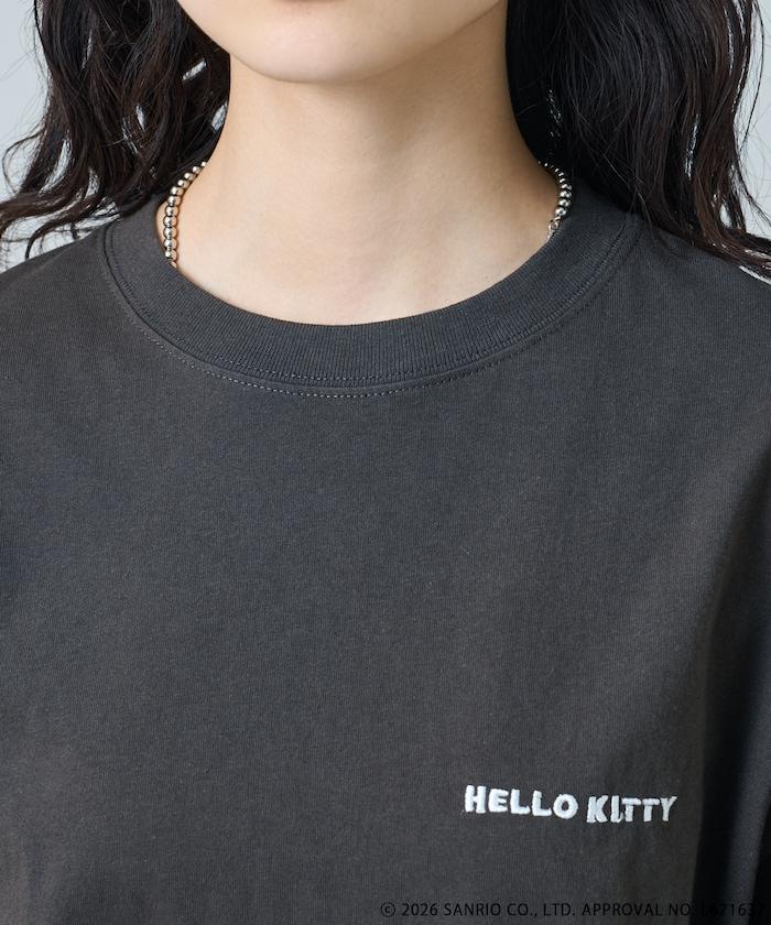 HELLO KITTY 矇眼漫畫印花T恤