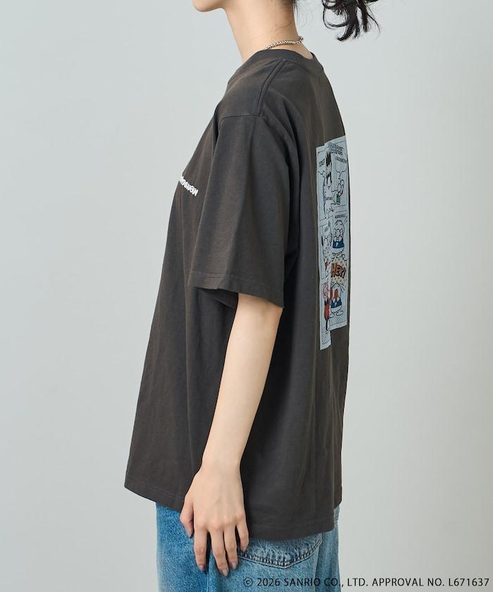 HAPIDANBUI 漫畫遮眼印花T恤