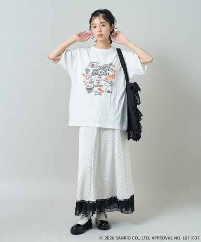 HELLO KITTY 拼貼印花T恤