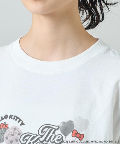 HELLO KITTY 拼貼印花T恤