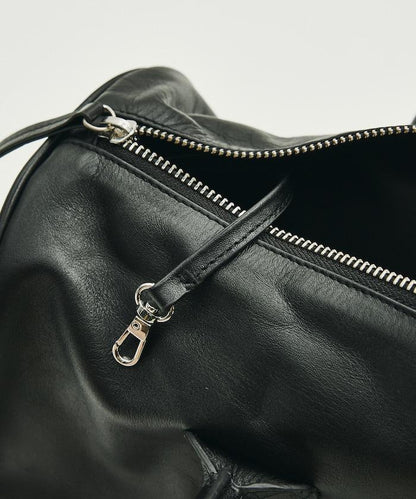 2way Leather Boston Bag