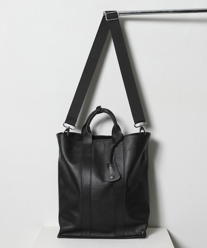 COW LEATHER 2WAY TOTE BAG