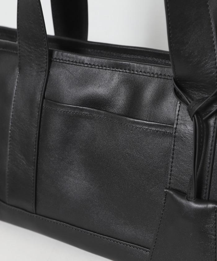 COW LEATHER WIDE TOTE BAG 寬幅托特包
