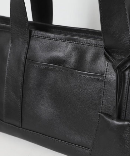 COW LEATHER WIDE TOTE BAG 寬幅托特包