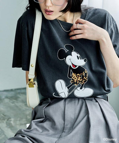 【MICKEY MOUSE】 Leopard T恤/米奇老鼠