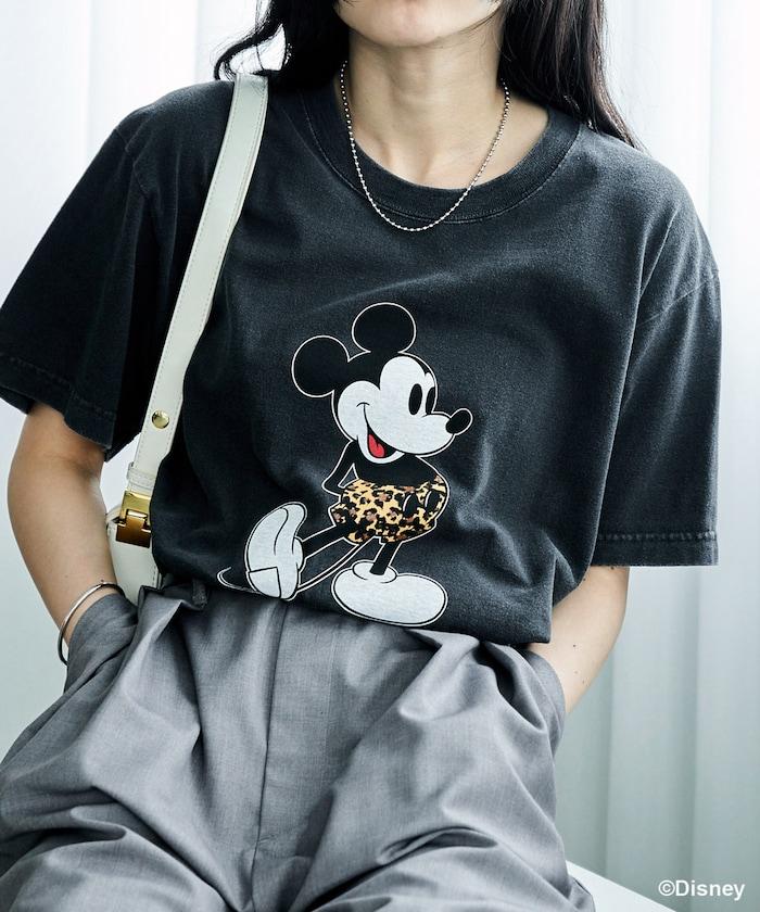 【MICKEY MOUSE】 Leopard T恤/米奇老鼠