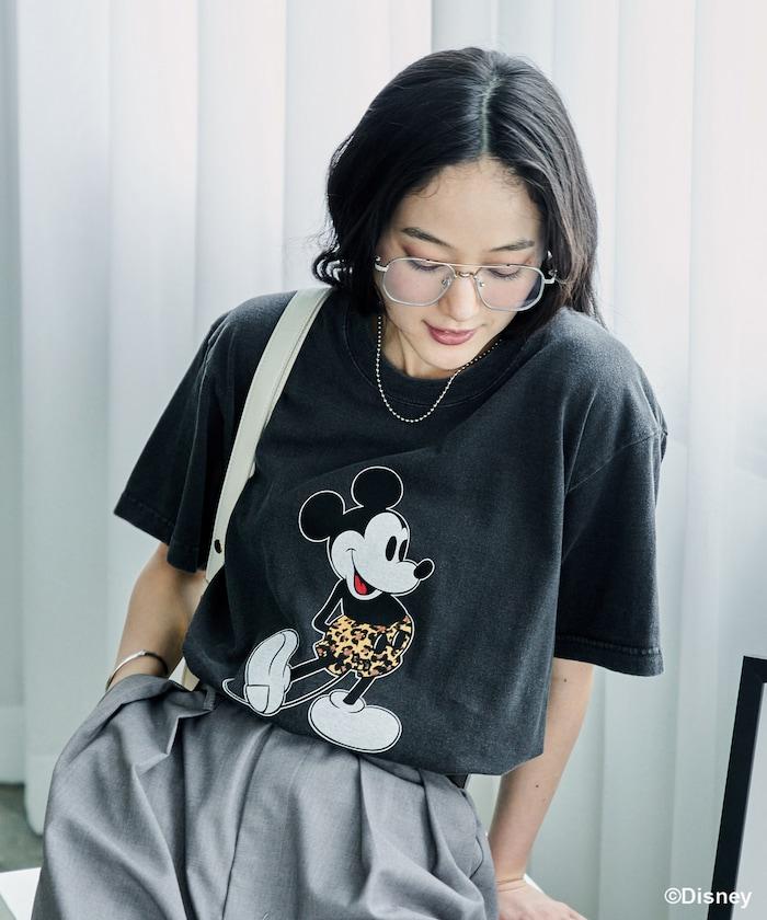 【MICKEY MOUSE】 Leopard T恤/米奇老鼠