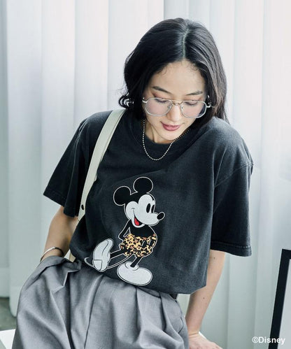 【MICKEY MOUSE】 Leopard T恤/米奇老鼠