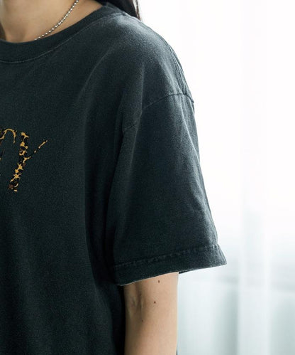【MICKEY MOUSE】 Leopard logo T恤/米奇老鼠