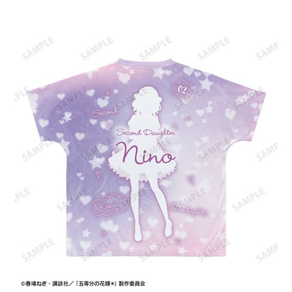 五等分的新娘 描き下ろし 中野二乃 星空メイドver. Ani-Art KAWAII label 全幅印花T恤 XL碼