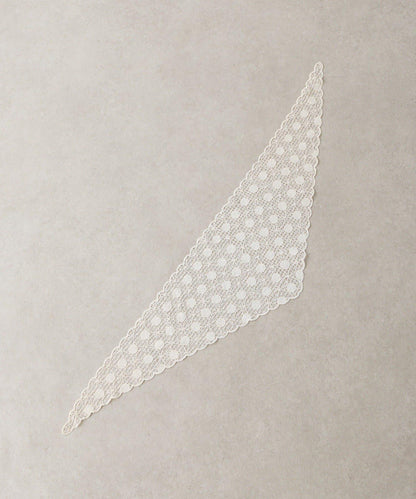 PAPILLONNER/パピヨネ 蕾絲三角圍巾