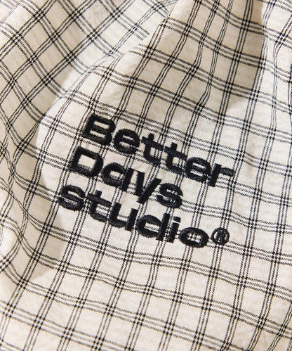 BetterDays studio × FREAK'S STORE 抽繩格紋托特包